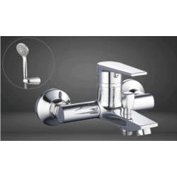 Αναμεικτική Μπαταρία Μπανιέρας Vienna VIE101 με Σετ Ντους Χρωμέ